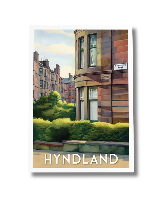 Hyndland Glasgow Tenaments A4 Print
