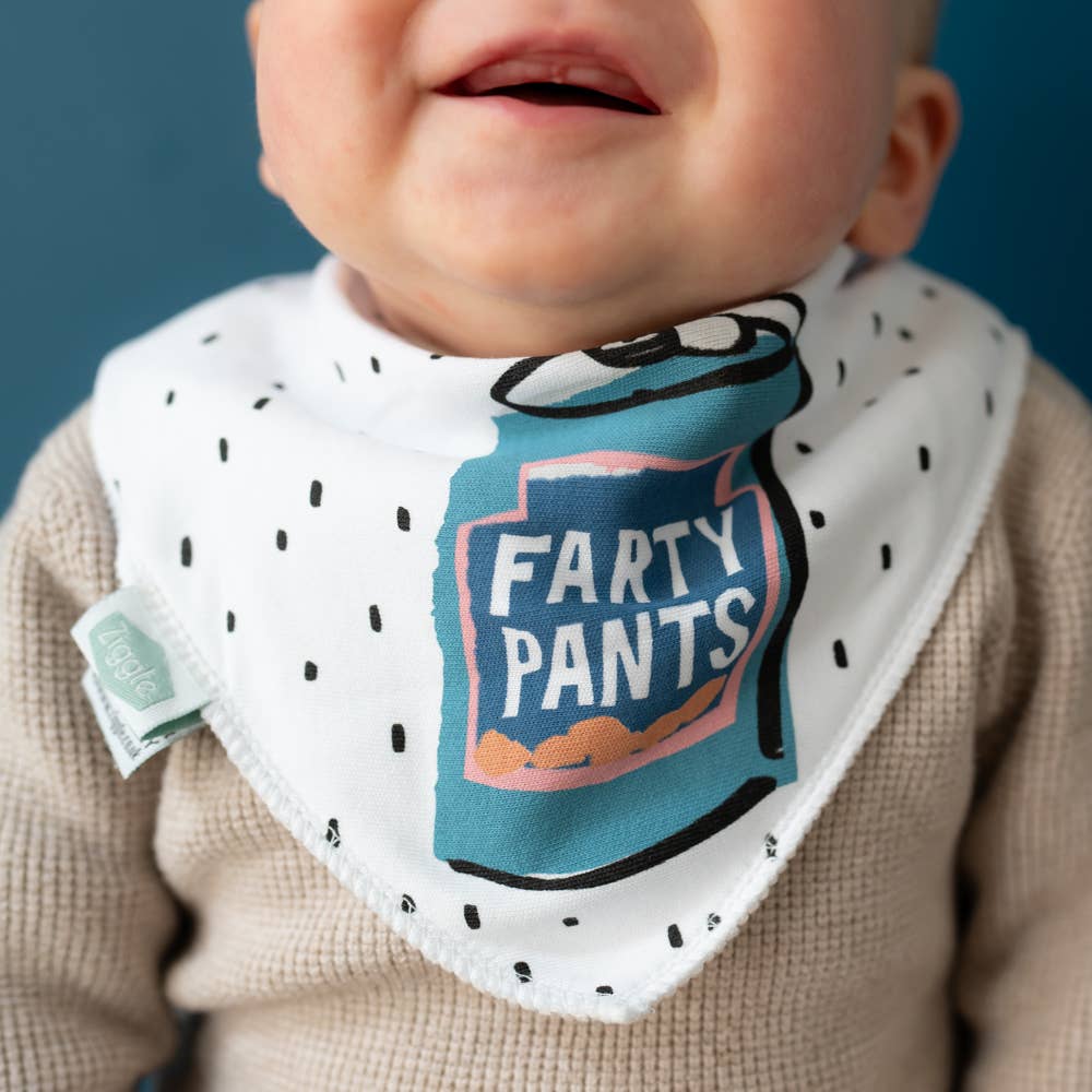 Farty Pants Baby Bib