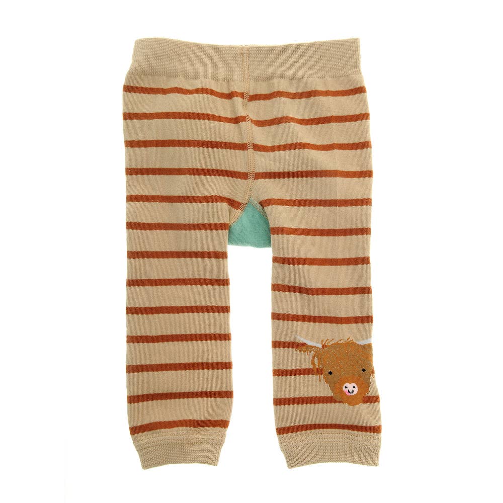 Highland Cow Leggings and Socks Set 0 to 6 Months