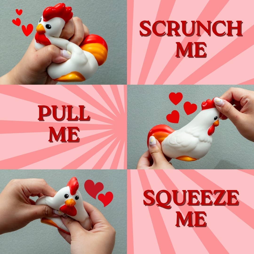 Squishy I Love Cock Cockerel Stress Toy