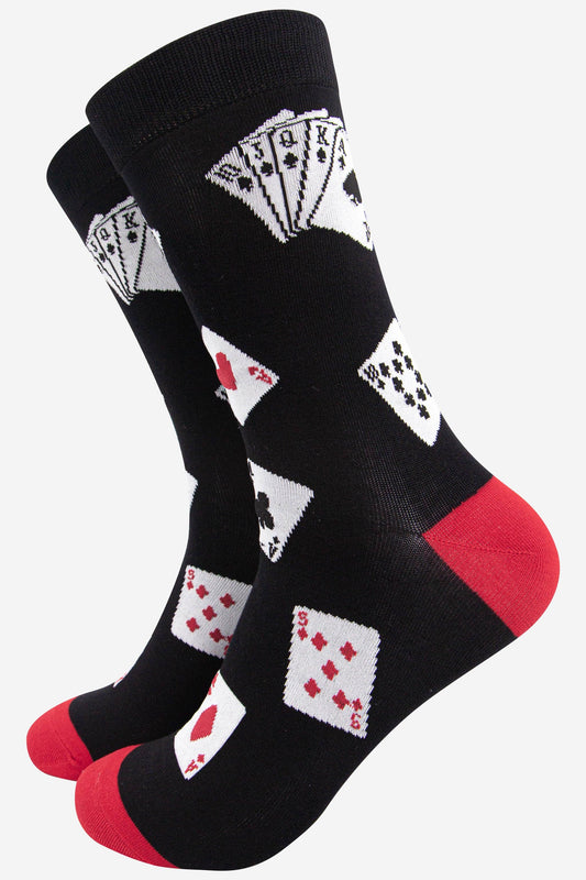 Poker Cards Bamboo Socks