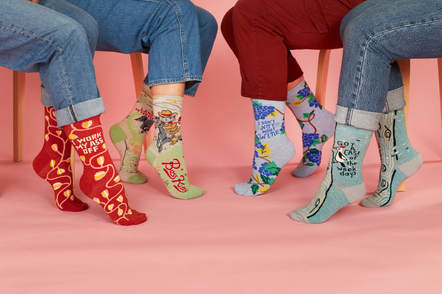 Boss Kitty Cowboy Crew Socks