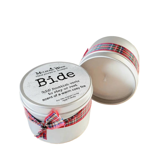 Bide (Stay) Cosy Fire Handmade Soy Wax Candle
