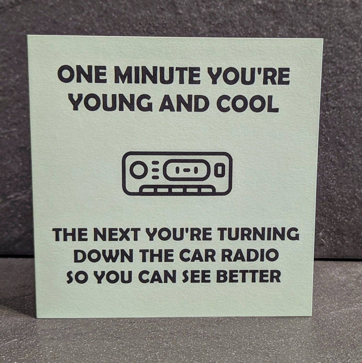 Car Radio Greeting Card