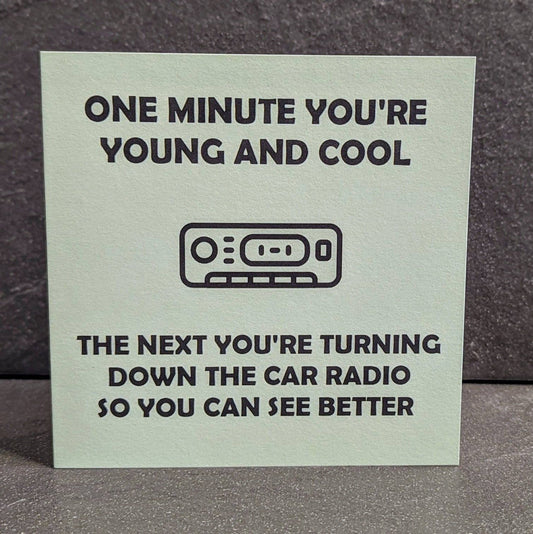 Car Radio Greeting Card