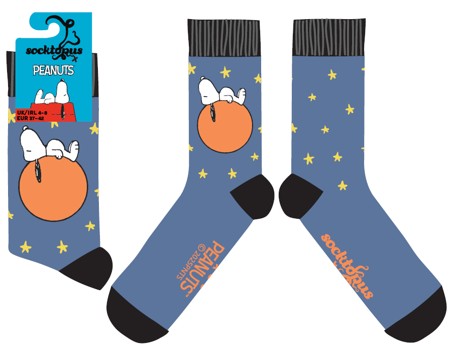 Peanuts Snoopy Dog Tired Crew Socks