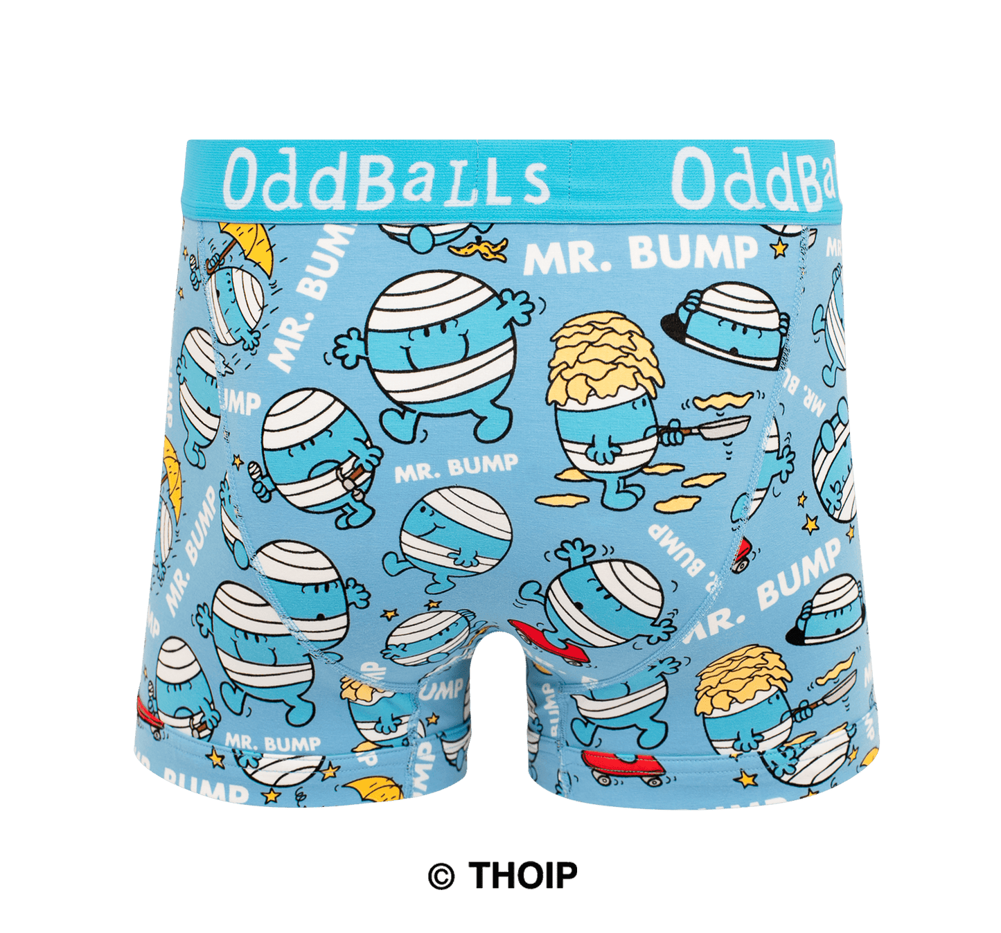 Mr Bump Mr Men Mens Cotton Boxer Shorts