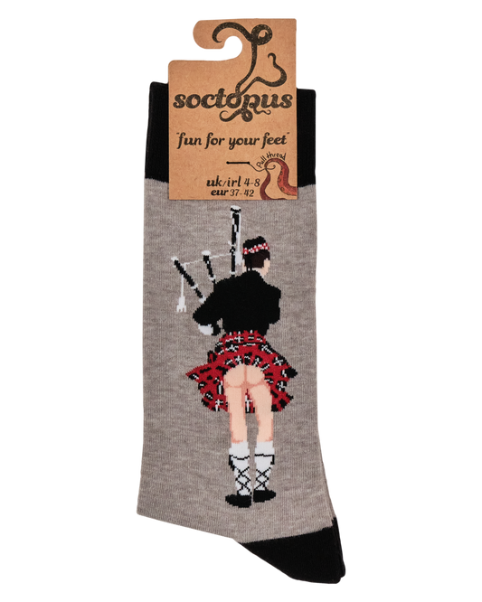 Scottish Kilt Bum Crew Socks