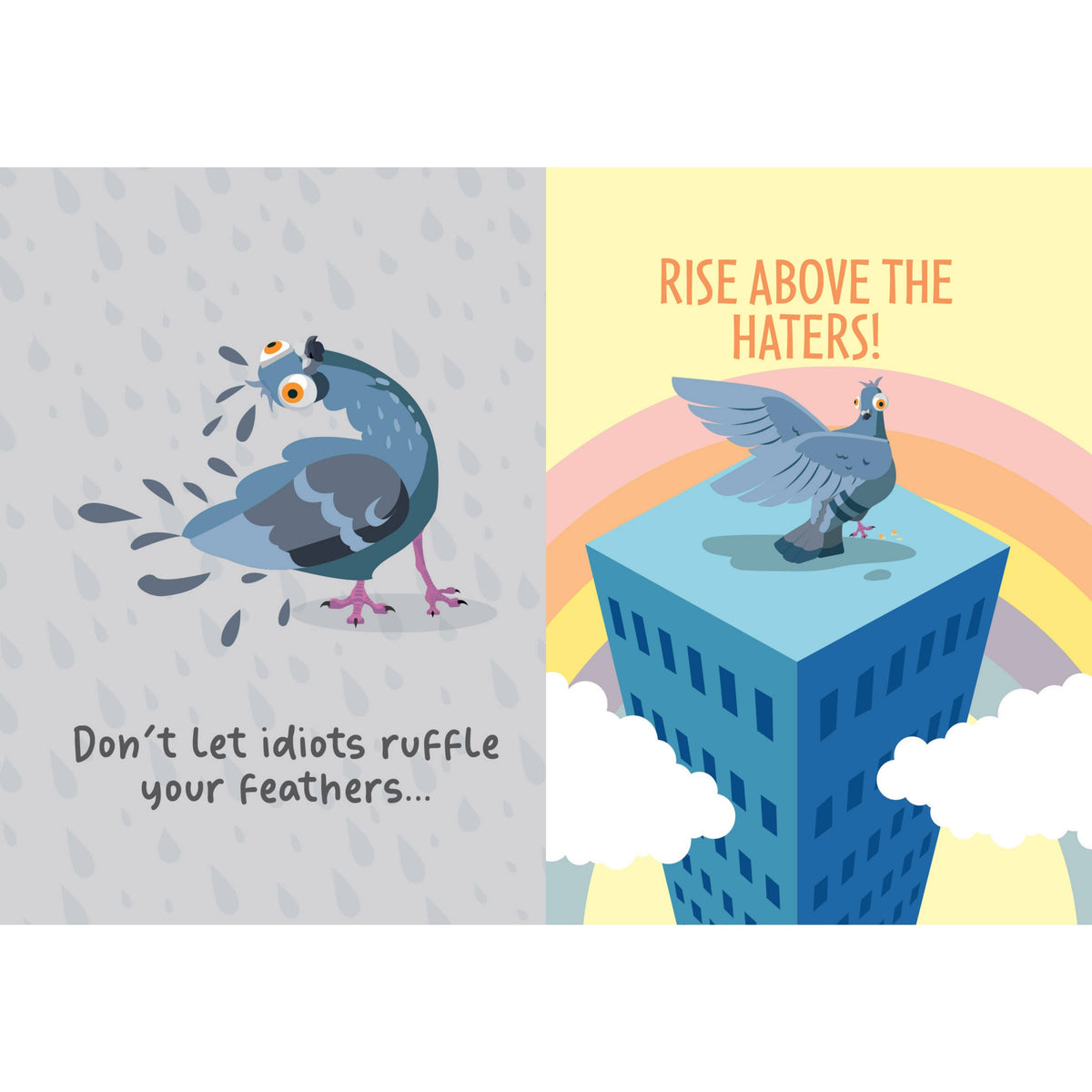 Positivity Pigeon Inspirational Books
