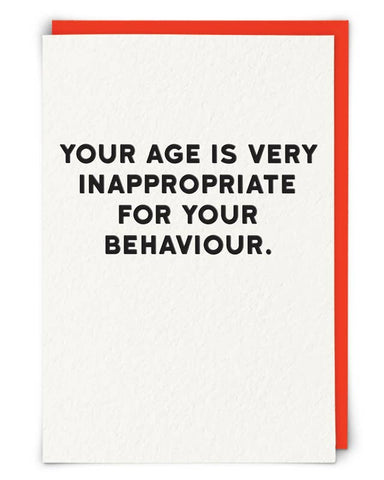 Behaviour Greetings Card