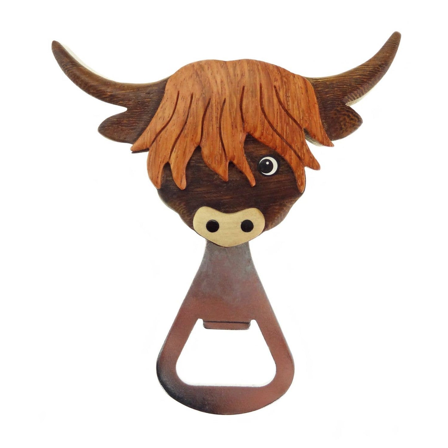 Highland Cow Wooden Bottle Opener