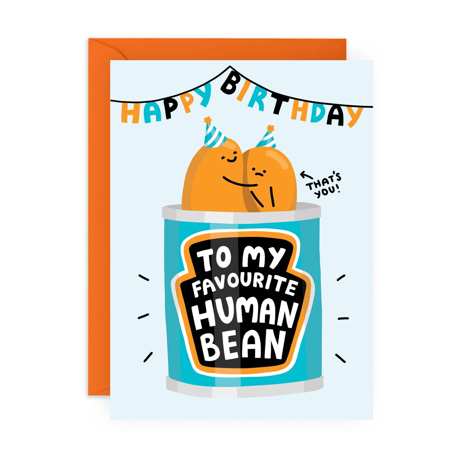 To My Favourite Human Bean Birthday Card
