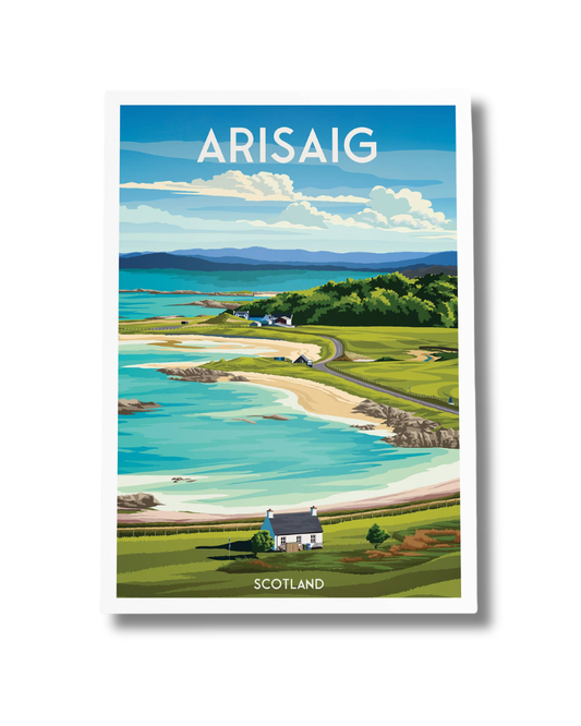 Arisaig Traigh Golf Course A4 Print