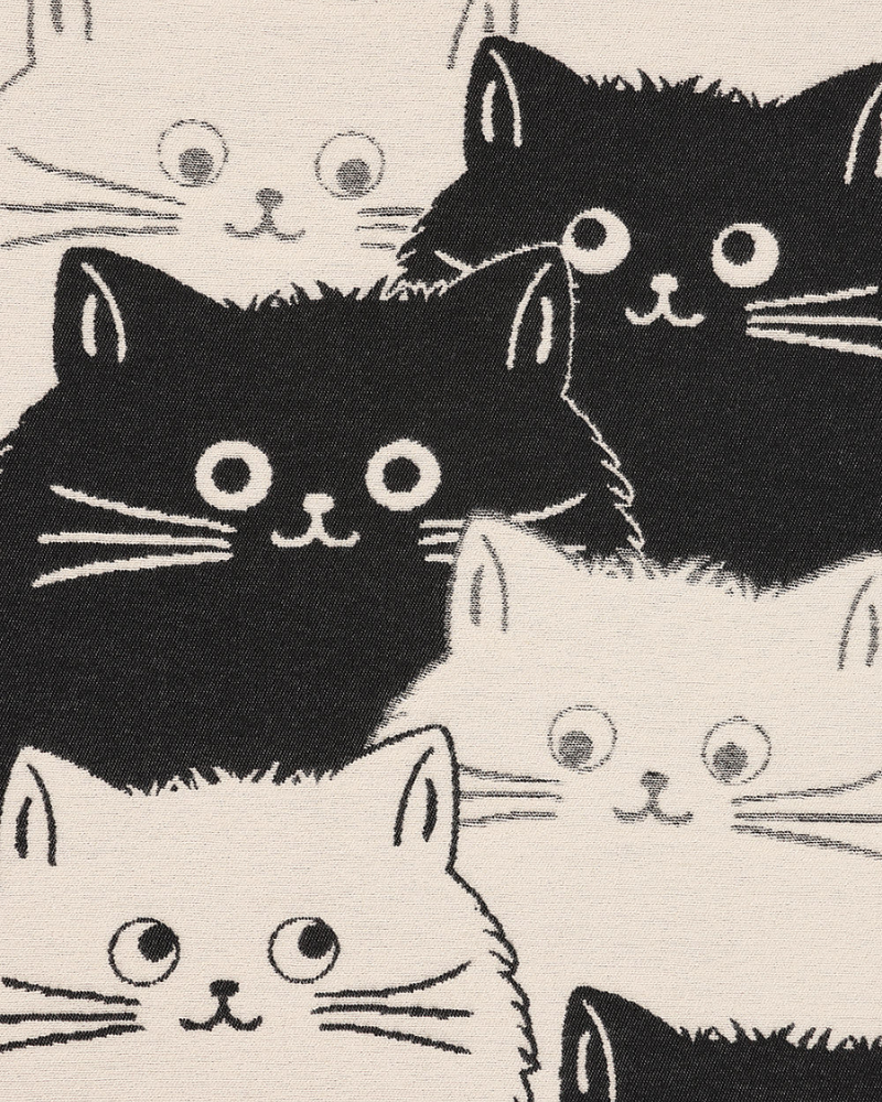Monochrome Cat Whiskers Scarf