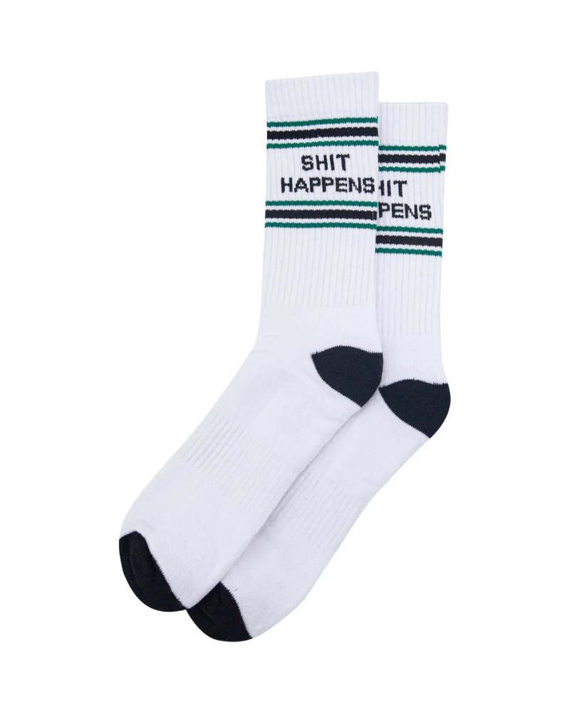 Shit Happens Organic Cotton Sport Socks