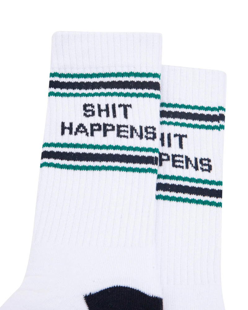 Shit Happens Organic Cotton Sport Socks
