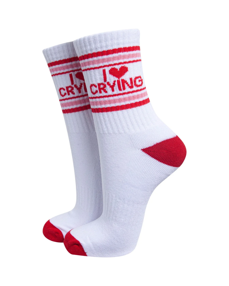 I Love Crying Organic Cotton Sport Socks