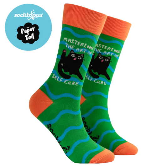Mastering the Art of Self Care Socks in Green