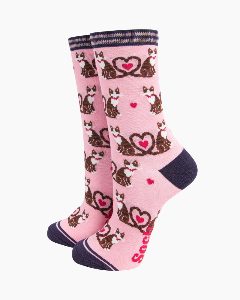 Cat Heart Tails Ladies Socks Assorted