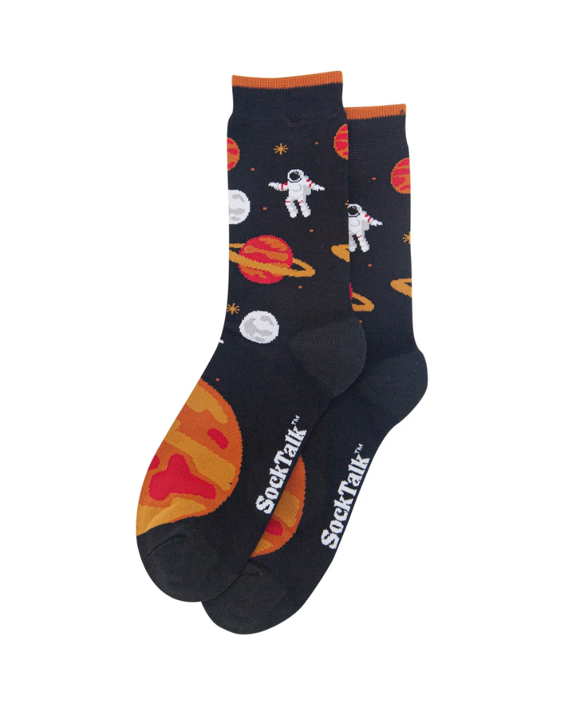 Astronaut in Space Bamboo Socks