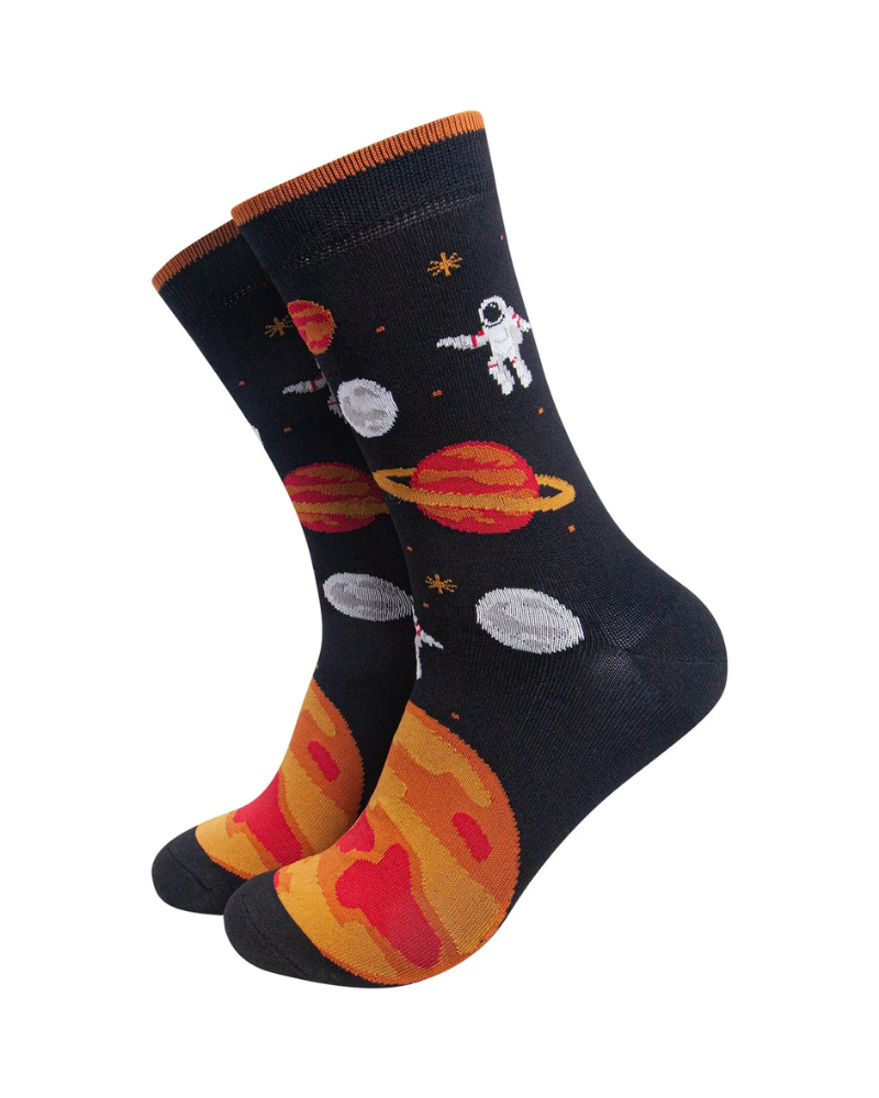 Astronaut in Space Bamboo Socks