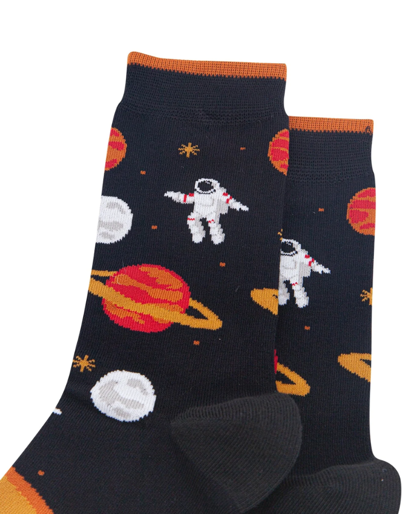 Astronaut in Space Bamboo Socks