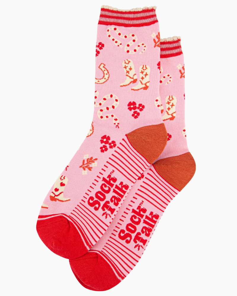 Western Cowgirl & Snakes Bamboo Socks
