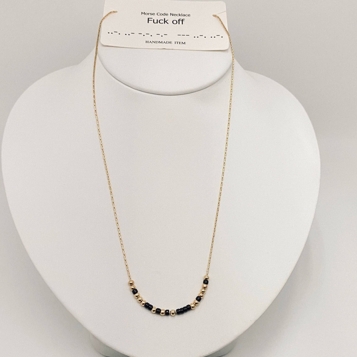 I Am Enough Morse Code Necklace