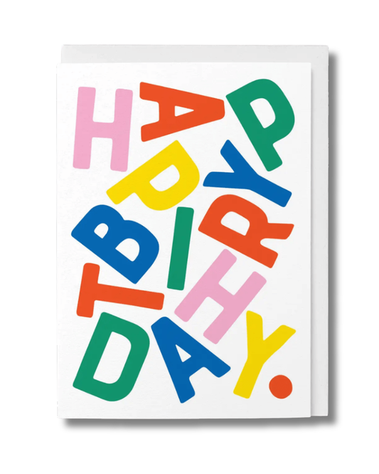 Happy Birthday Jumble Card