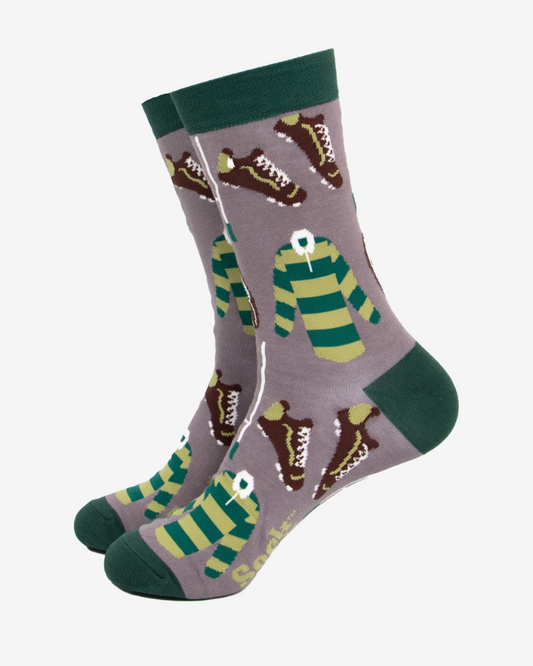 Rugby Print Bamboo Socks