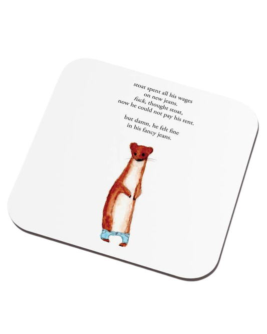 Stoat Fancy Jeans Coaster