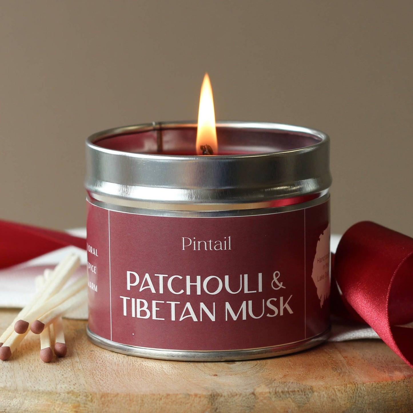 Patchouli and Tibetan Musk Classic Tin Candle