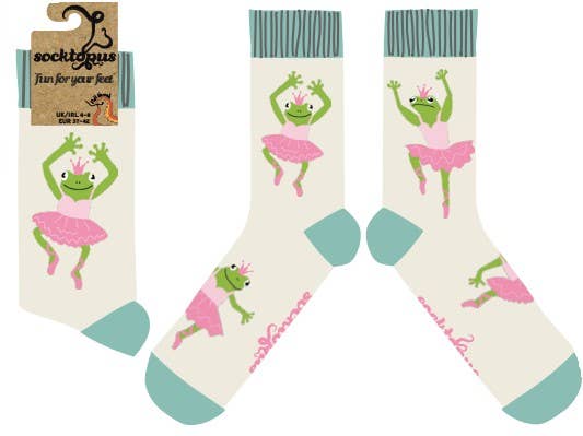 Leapfrog Ballerina Frog Crew Socks