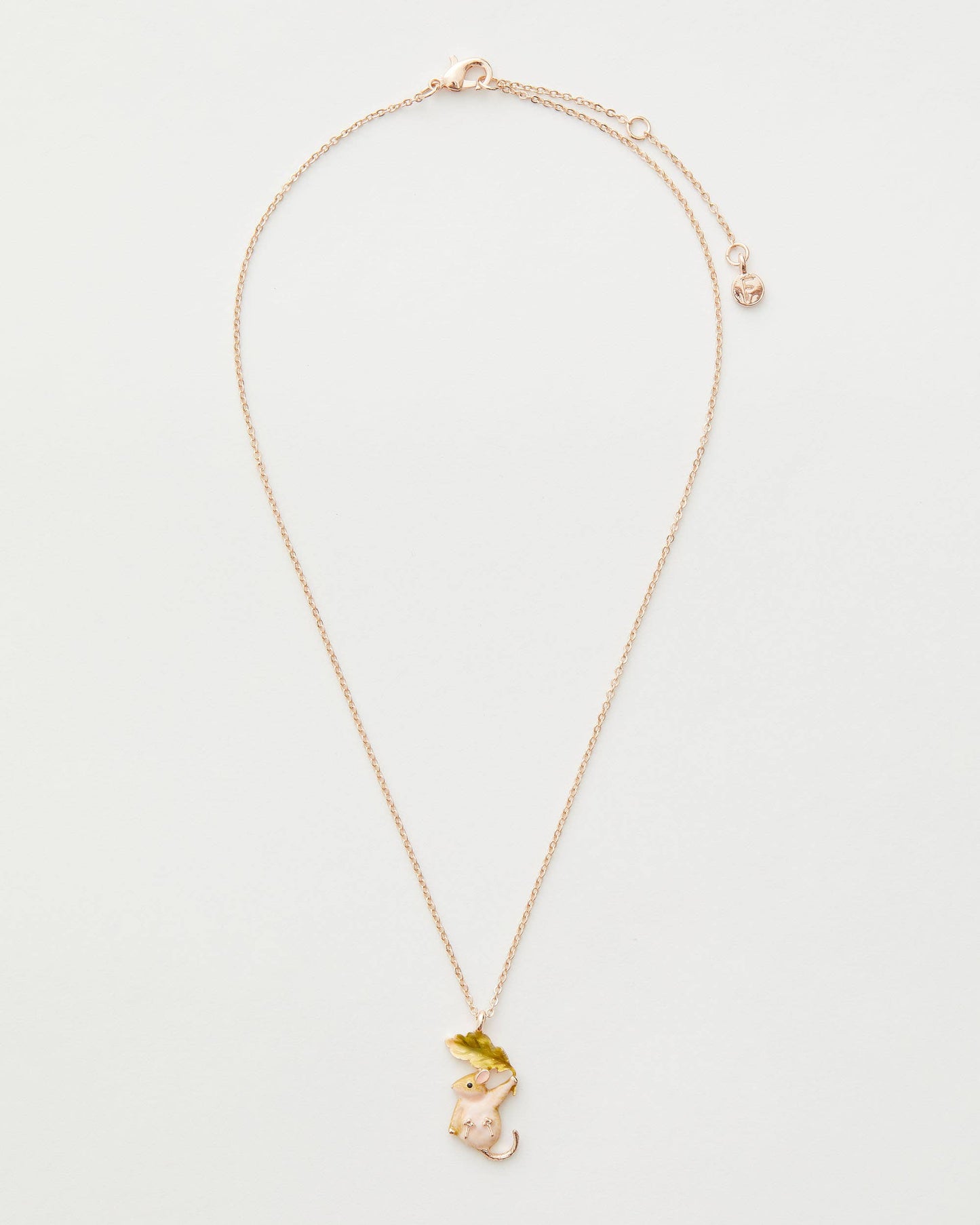 Enamel Dormouse Short Necklace