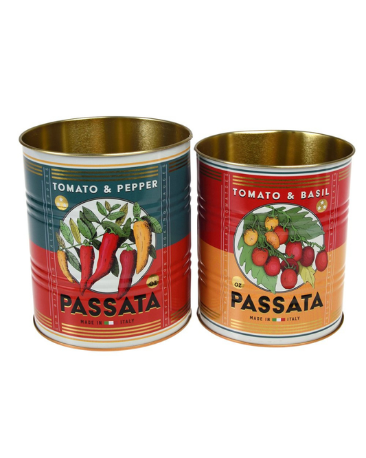 Passata Storage Tins Set Of 2