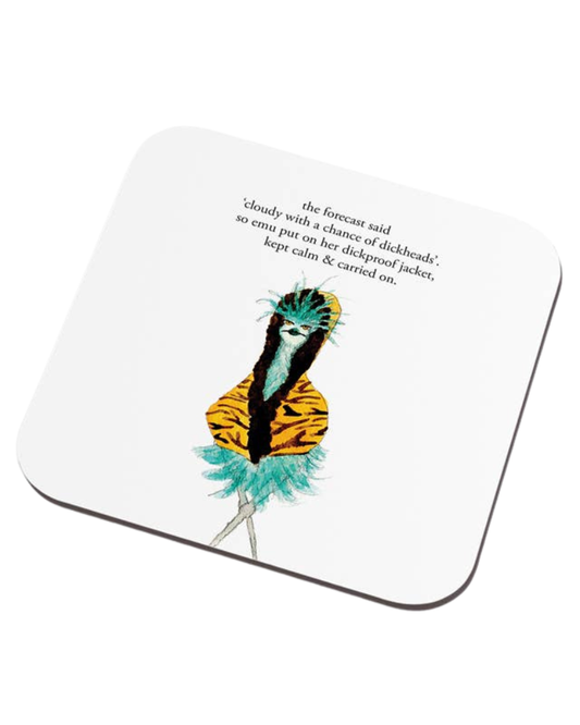 Dickproof Jacket Emu Coaster