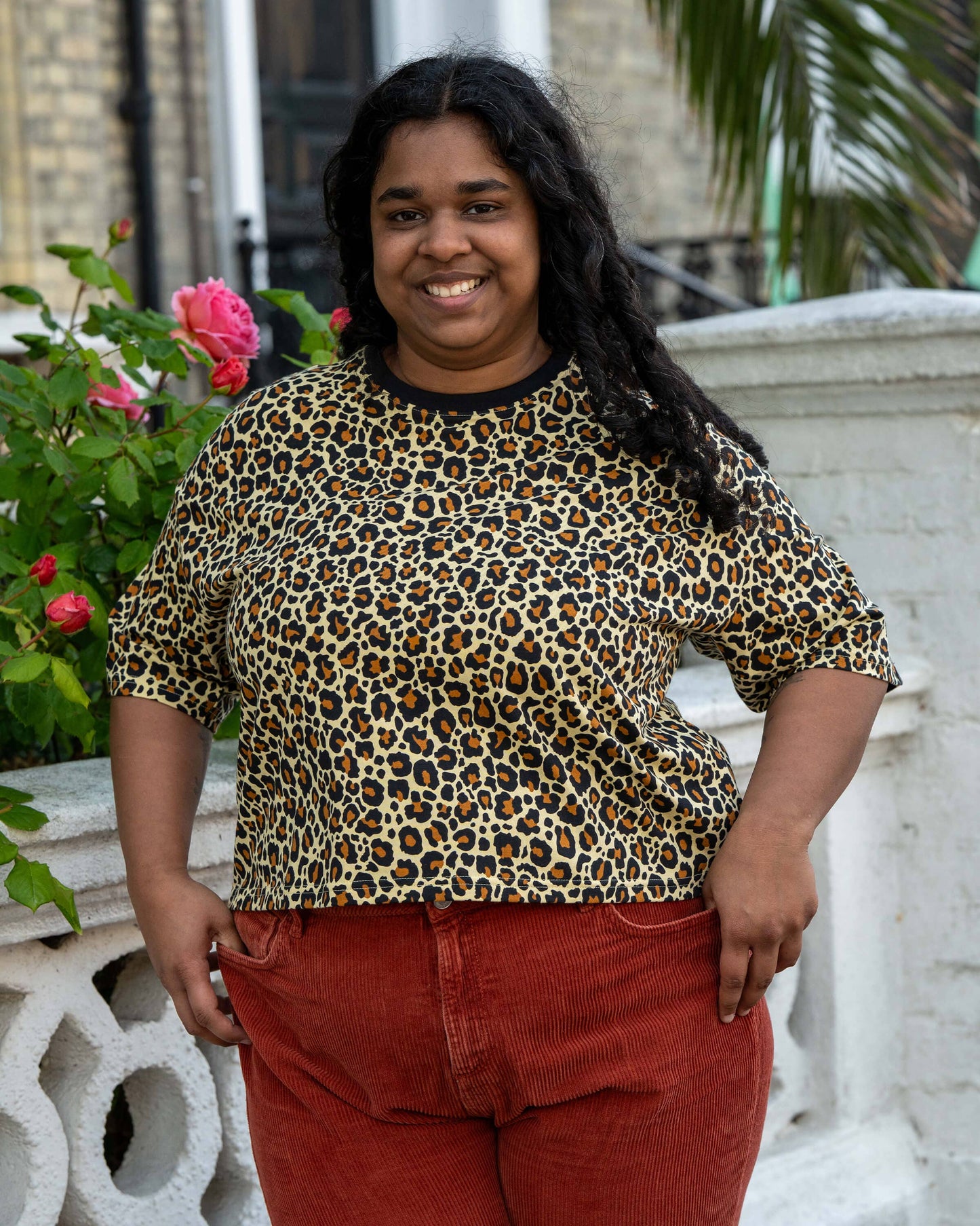 Classic Leopard Cropped Boxy Tee By Rebel Romance