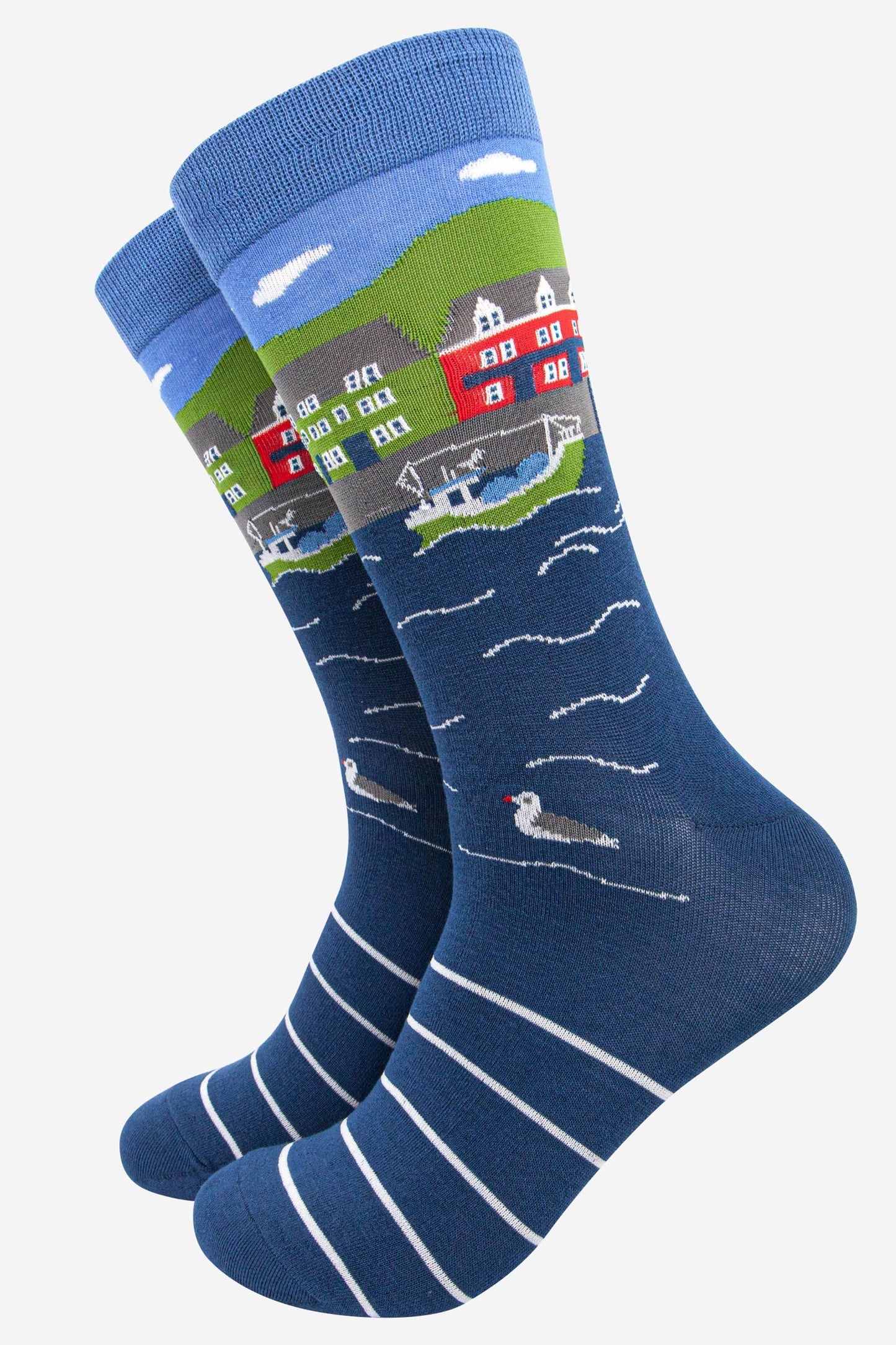 Fishing Village Bamboo Socks