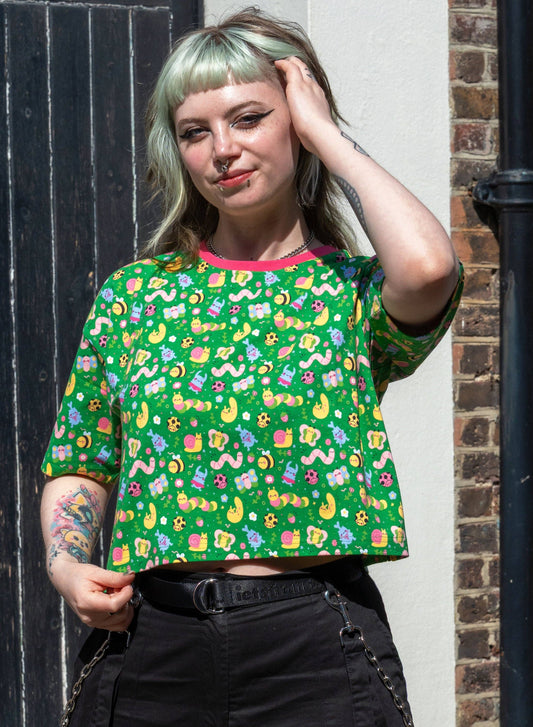 Bugs Cropped Boxy Tee by Rebel Romance x Dipstick Store