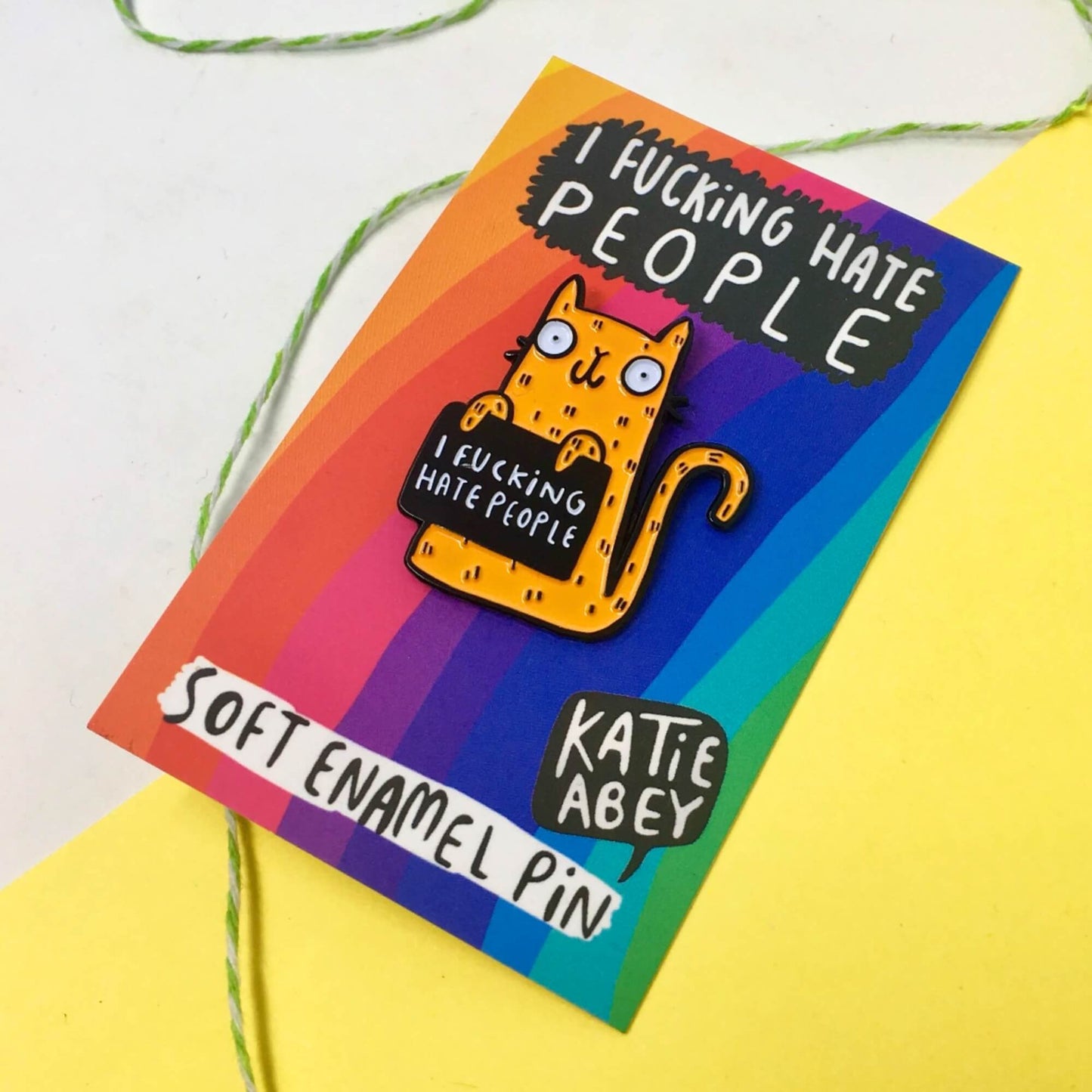 I Fucking Hate People Enamel Pin Badge