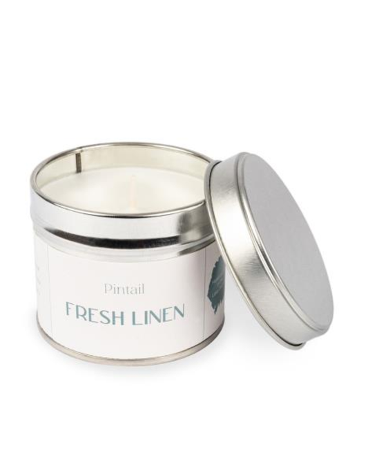 Fresh Linen Classic Tin Candle