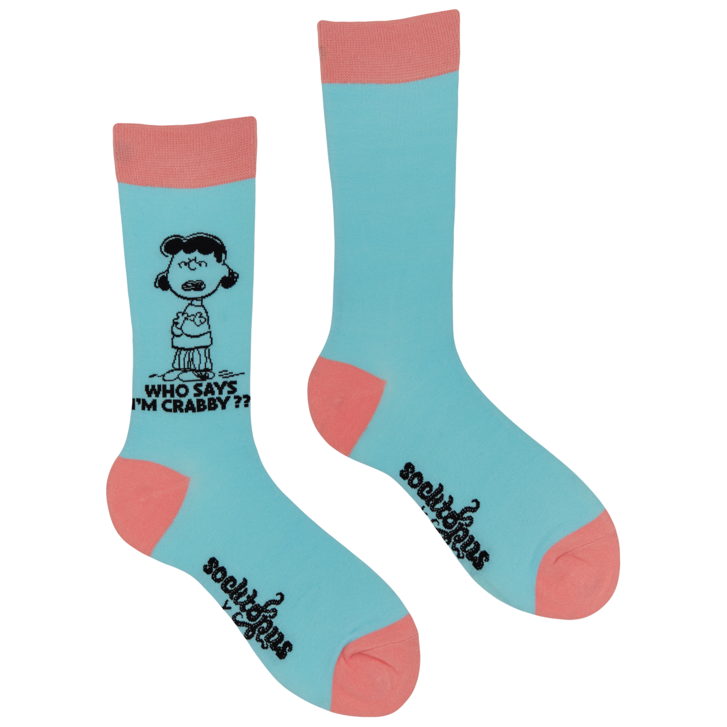 Who Says I'm Crabby Peanuts Crew Socks