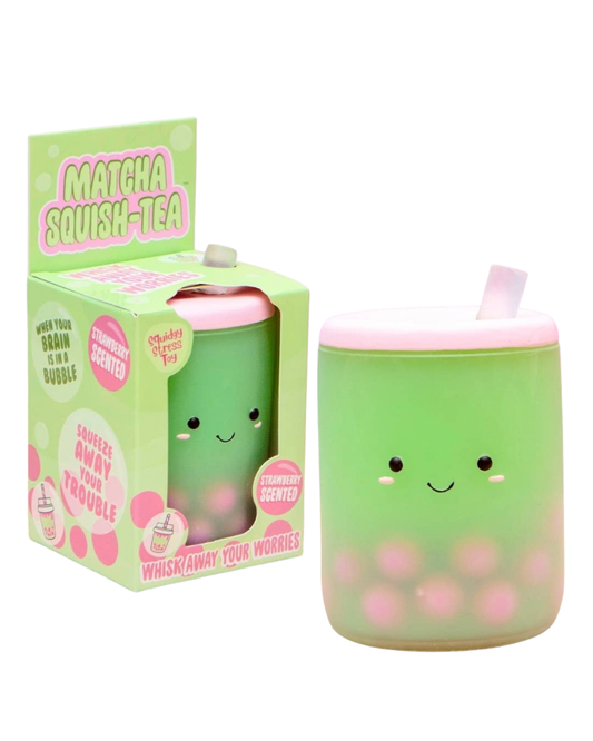 Squishy Matcha Boba Stress Toy