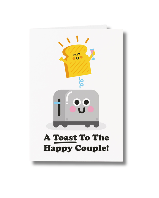 Toast to the Happy Couple Wedding Card