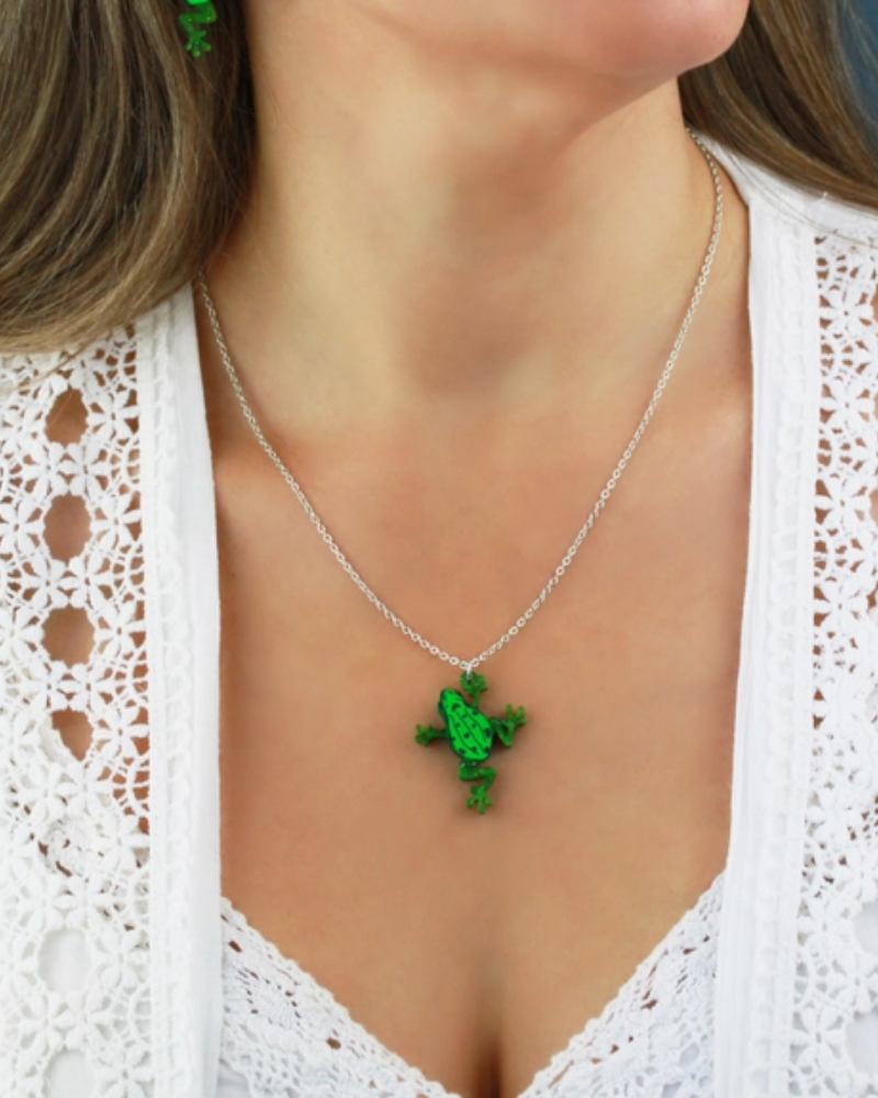 Common Frog Charm Necklace