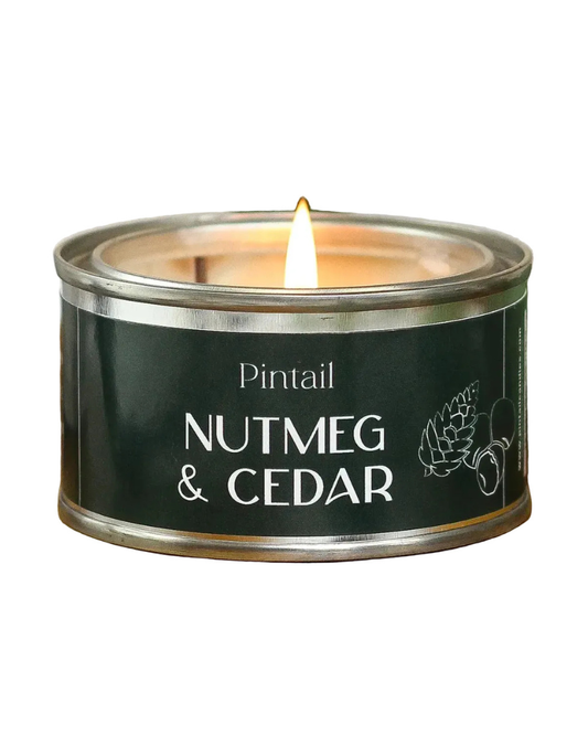 Nutmeg And Cedar Paint Pot Candle