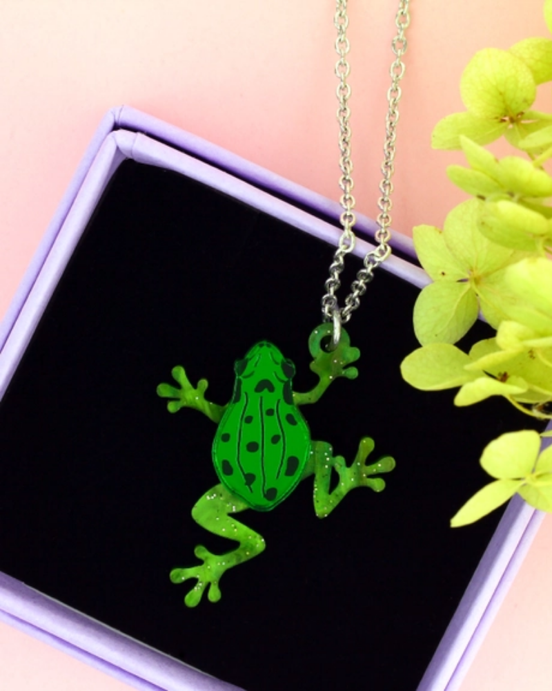Common Frog Charm Necklace