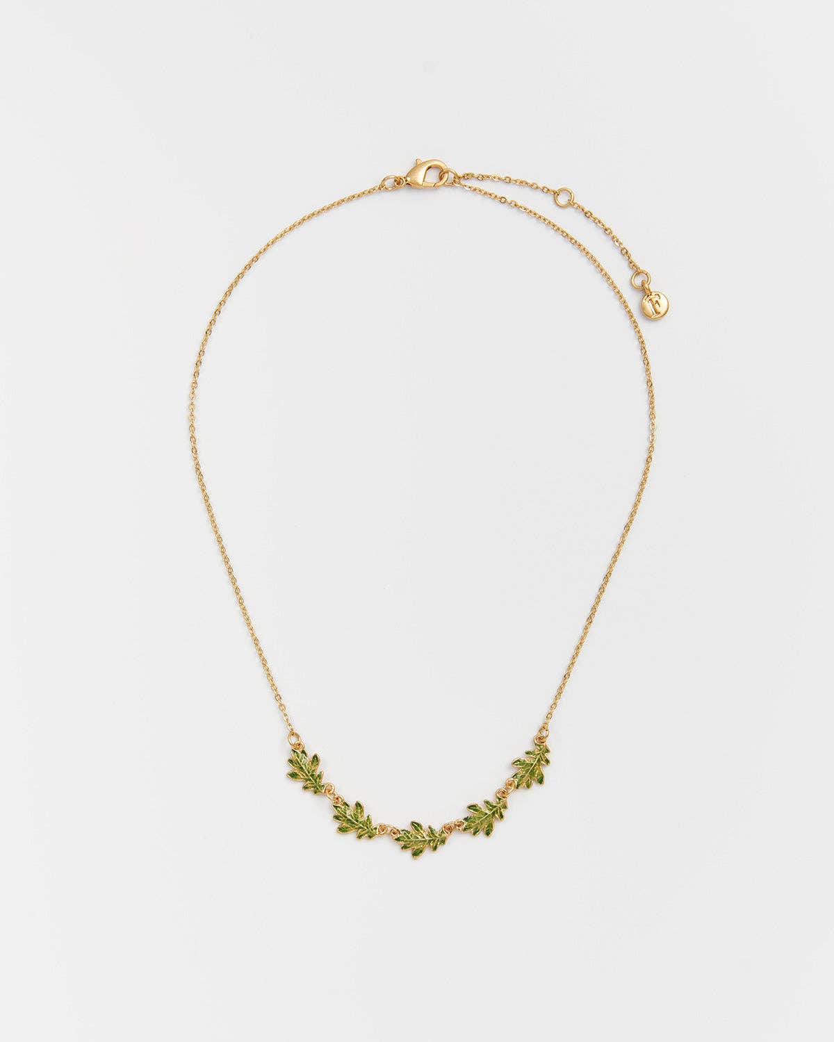 Oak Leaf Gold Choker Necklace