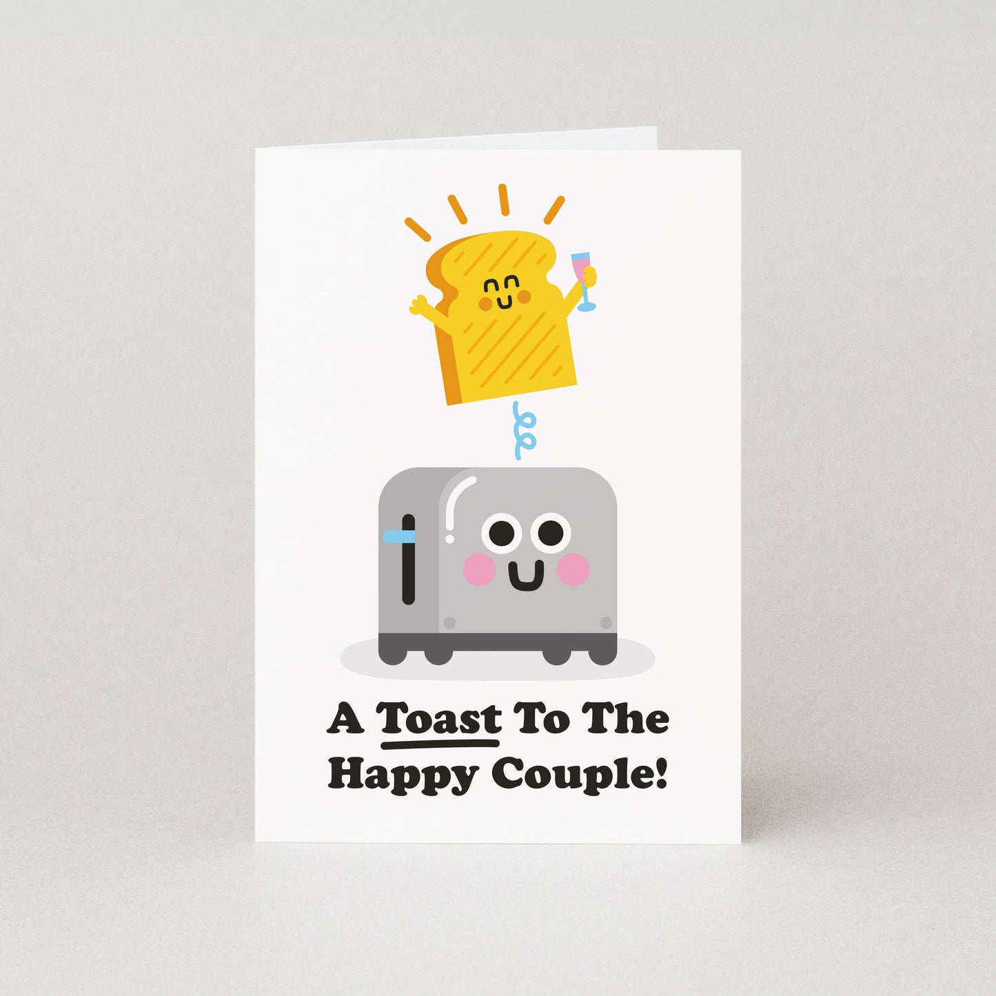 Toast to the Happy Couple Wedding Card