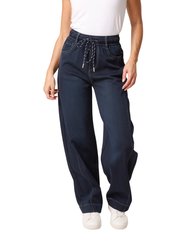 Stitch Barrel Leg Jeans